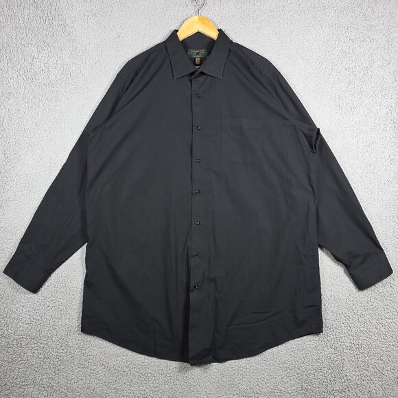 Alexander Julian Shirt Mens Size 2XLT 18-18 1/2 38/37 Black Button Down Relaxed - Picture 1 of 10